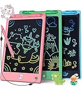 FLUESTON Toys LCD Writing Tablet Toddler,Toys for Boys Girls 3 4 5 6 7 8year,8.8 Inch 3 Pack Draw...