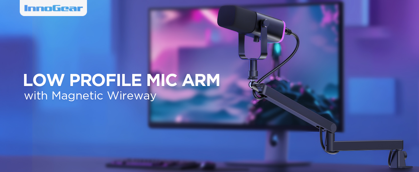 low profile mic arm