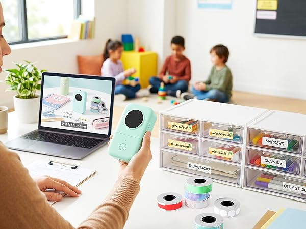 Bluetooth Label Maker Machine with Tape
