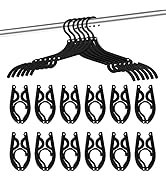 24 Pcs Travel Hangers - Portable Folding Clothes Hangers Travel Accessories Foldable Clothes Dryi...