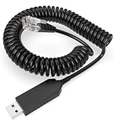 Hodeoo Coiled USB to RJ11 Power Cord for Escort Radar Detectors - Compatible with Escort MAX 360/...