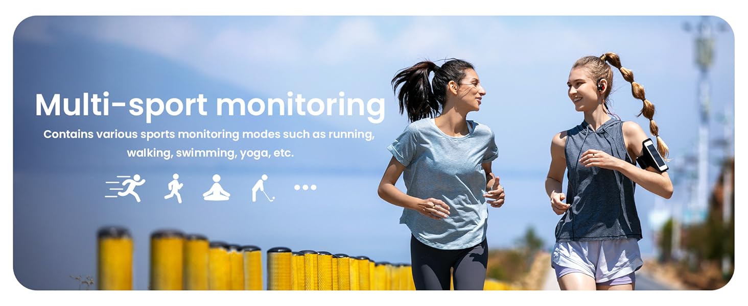 Step Counting,for iPhone and Android,Waterproof smart blood pressure monitor,No Subscription Fees