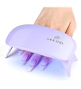 SAVILAND SSPro X Gel X U V Nail Lamp for Gel Polish: 12W Mini Portable LED Light Fast Curing 2 Ti...