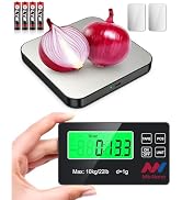 Mik-Nana Split Food Scale, Wireless LCD Display, 22lb Digital Kitchen Scale Weight Grams and Oz f...