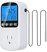 INKBIRDPLUS Plug in Temperature Controller Outlet, Smart Heating Cooling Control with 4 Timing Mo...