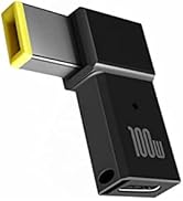 USB C to Slim Tip Laptop Charging Cable Adapter Male Type C to Square Converter for Thinkpad 100W...