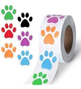 500 Pcs Paw Print Sticker 1