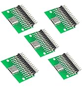 WLGQ USB 3.1 TYPEC Female with PCB Test Socket Test Board USB-c Female pitch2.54mm pin