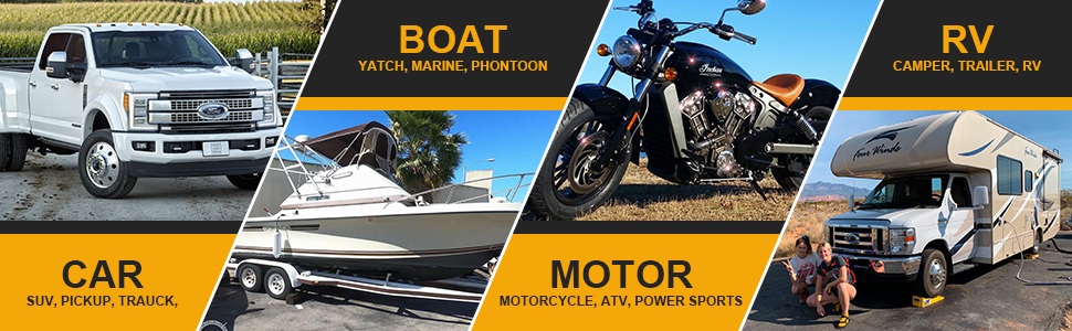 solar battery charger for car automotive rv boat trailer