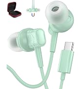 USB C Earbuds for Google Pixel 9 10 Pro XL Fold 8 8a 7 7a 6a Wired Android Headphones with Clear ...