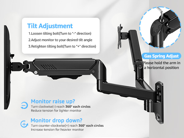 dual monitor wall mount