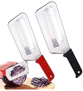 Cabbage Chopper Shredder - 2 Pcs Stainless Steel Kitchen Knife for Slicing, Grating &amp; Shredding -...