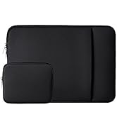 RAINYEAR 14 Inch Laptop Sleeve Case Protective Soft Padded Zipper Cover Carrying Computer Bag wit...