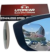 Blind Spot Mirror Fits All Car Side Mirrors | Patented Stainless Steel Mirrors with Bigger Viewin...