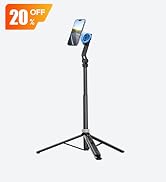 ULANZI TT88 Magnetic Tripod for iPhone 17, 57" Extendable Selfie Stick w Remote, 2-in-1 Phone Cli...
