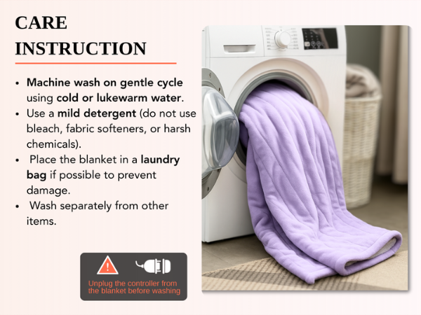 purple heated throw blanket