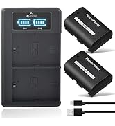 Pickle Power 2850mAh LP-E6P Battery and LED Dual USB Charger for Canon EOS R5, R5 II, R6, R6 II, ...