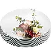 Suwimut Set of 12 Round Mirrors for Centerpieces, 12 Inch Glass Mirrors Candle Plate Circle Mirro...
