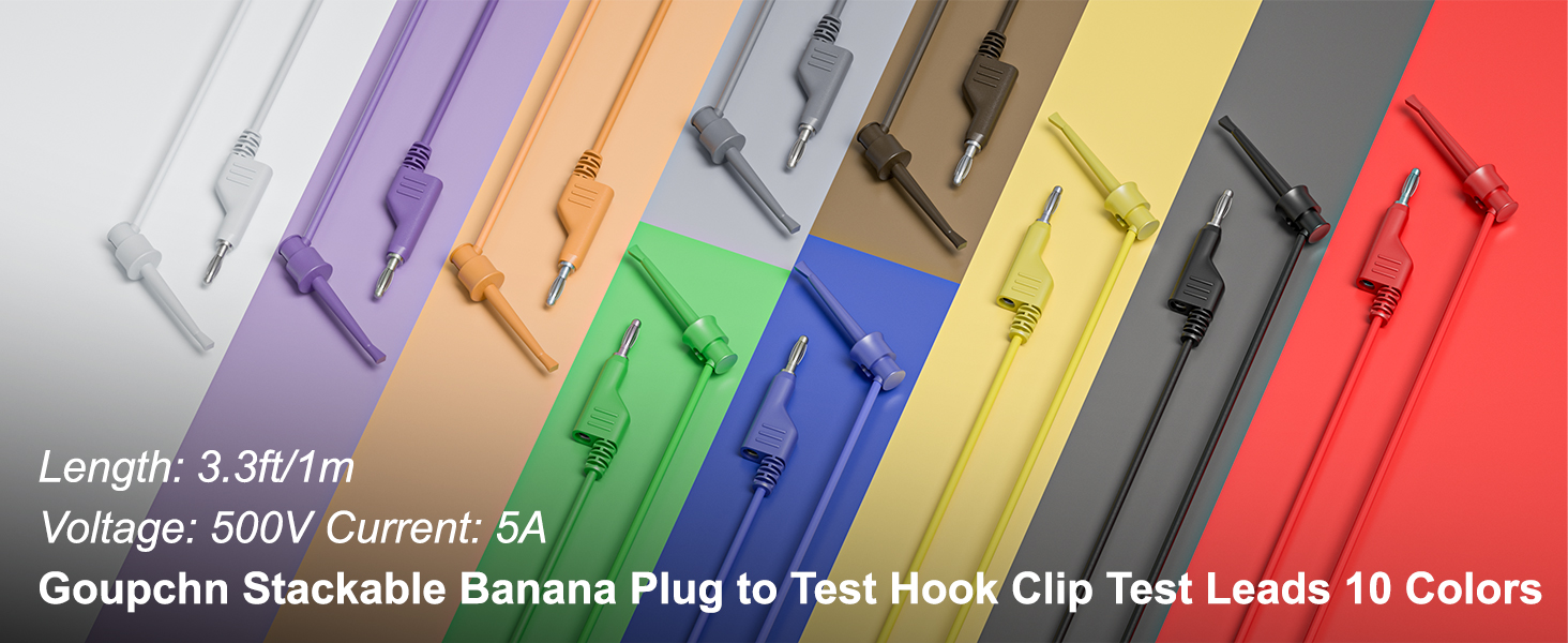 Banana Plug to Test Hook Clip
