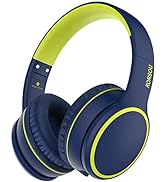 RORSOU B10 Wireless Bluetooth Over-Ear Headphones, Lightweight Folding Stereo Bass Headset with M...