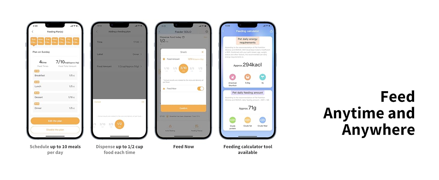 convenient feeding records