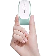 Bluetooth Mouse Rechargeable Portable Mini Computer Mice with TF Card Reader 3 Adjustable DPI Opt...