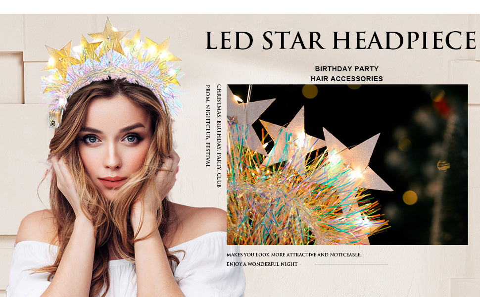 LED Star Headpiece