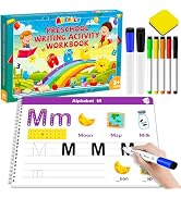 Handwriting Practice Book for Kids, Toddler Preschool Learning Activity for 3 4 5 Year Old, Kinde...