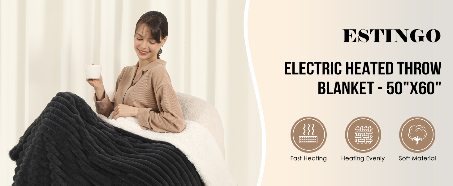 ELECTRIC HEATED THROW