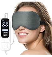 Heated Eye Mask, Warm Eye Compress Mask, USB Electric Eye Heating Pad with Temperature & Timer Co...