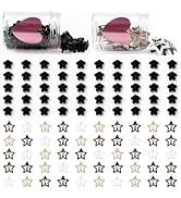 100pcs Mini Hair Clips for Girls Women Mini Flower Hair Clips Colorful Star Hair Accessories Cute...