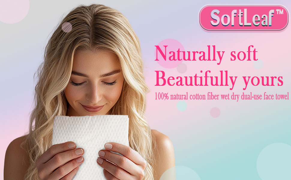 SoftLeaf Disposable Face Towel 25cm x 35cm