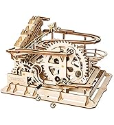 ROKR 3D Wooden Puzzles Marble Run Set - Mechanical Model Kit for Adults DIY Roller Coaster Toys G...