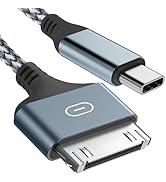 Herfair iPod Charger USB C to 30 Pin Charger Cable Nylon Braided Type-C Cord for Data/Charging Co...