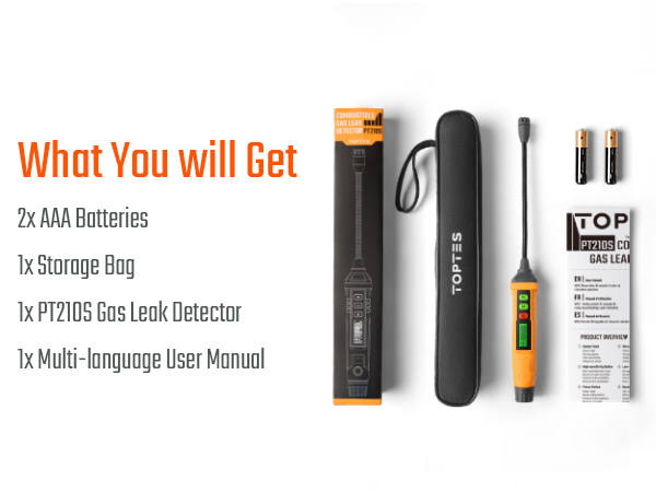 TOPTES PT210S natural gas detector