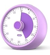 Conchstar Visual Timer 60-Minute, Kids Timer for Homeschool Desk, Time Management Tools with Sile...