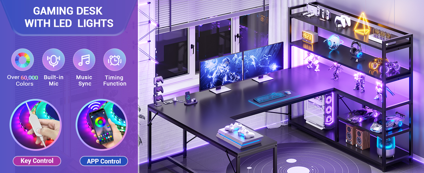 gaming desk l shaped desk corner desk for small space