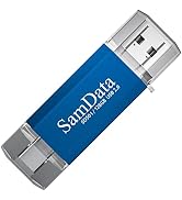 SamData 128GB 1 Pack 2 in 1 OTG USB C + USB Flash Drives USB2.0 Thumb Drives, USB A and USB C Dua...