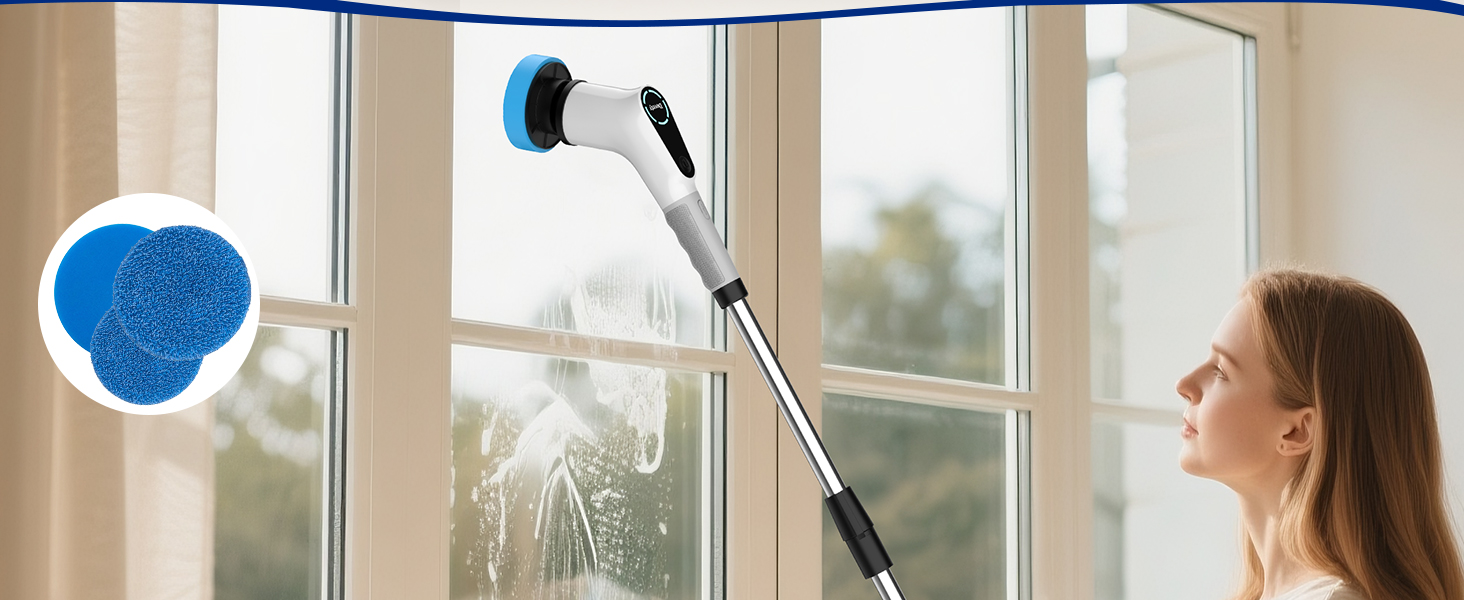 Electric spin scrubber