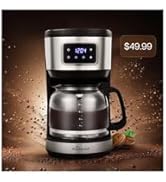 HousesAid 12 Cup Programmable Coffee Maker,Touchscreen Drip Coffee Maker-12 Cup Keep-Warm Functio...