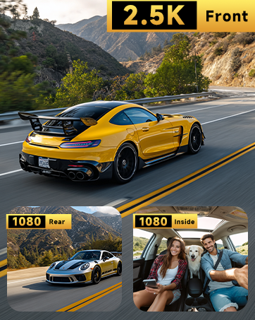 dashcam front and rear camera