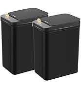 FRESHLIX Motion Sensor Trash Can, 2 Pack 2.6 Gallon Automatic Touchless Garbage Can, Small Smart ...