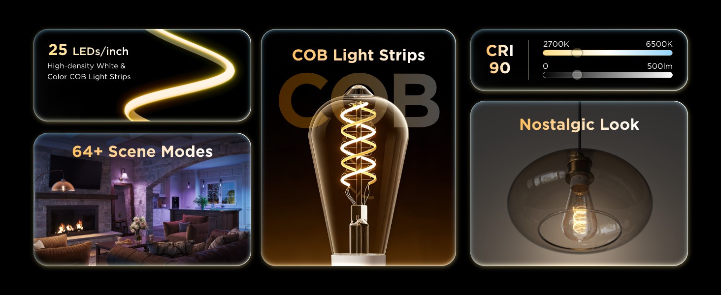 Govee smart edison bulbs ST19
