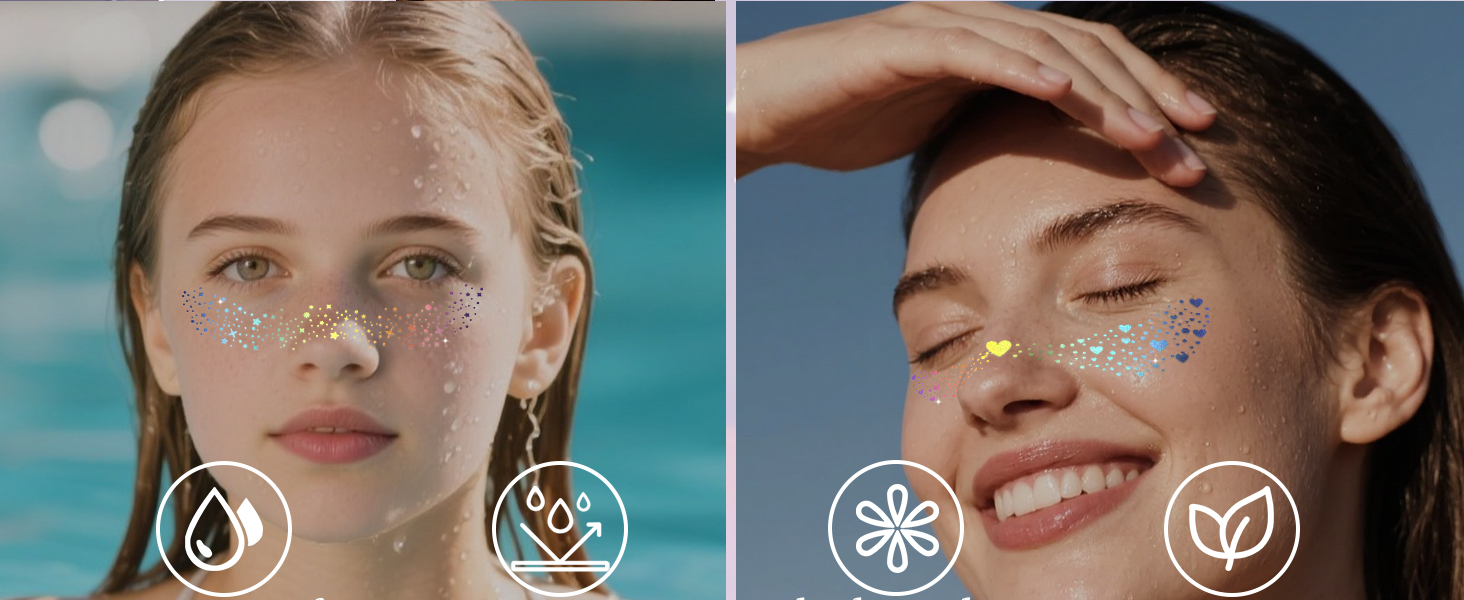 Glitter Freckles Makeup