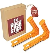 Peachtree Woodworking Supply 2 in 1 Safety-V Push Sticks for Table Saw, Band Saw, Jointer &amp; Route...