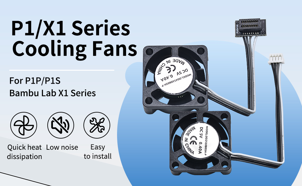 2510 Fan for Bambu Lab X1/P1