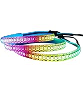 WS2815 Individually Addressable RGB LED Strip (Upgraded WS2812B) 3.2ft 144Pixels Smart Flexible D...
