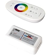 BZONE RF LED Remote Controller, 2.4GHz Wireless RF Touch LED RGB Dimmer Controller for 5050 3528 ...
