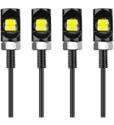 Linkstyle 4PCS 12V LED License Plate Light, 8000K License Tag Screw Bolt Lamp, Waterproof, LED Bu...