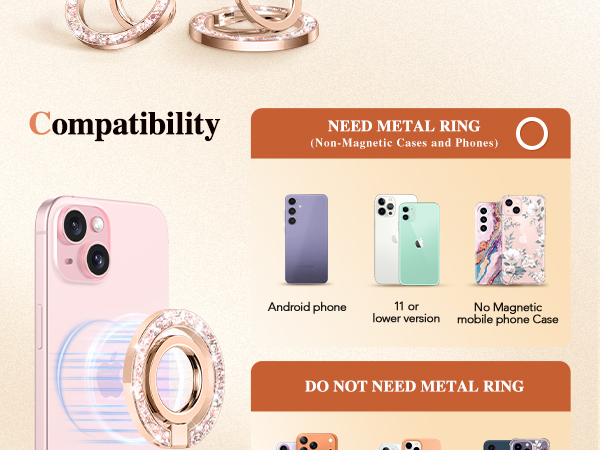 magnetic phone ring holder